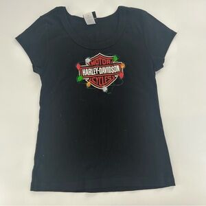 Ladies Harley Davidson Christmas Shirt